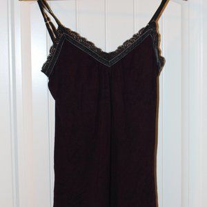 Express Pattern Camisole with Velvet Neckline